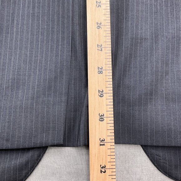 Jos A Banks Blazer Men 42R Gray Pinstripe Gordon Super 150s Wool Signature VTG‎ - Picture 8 of 15